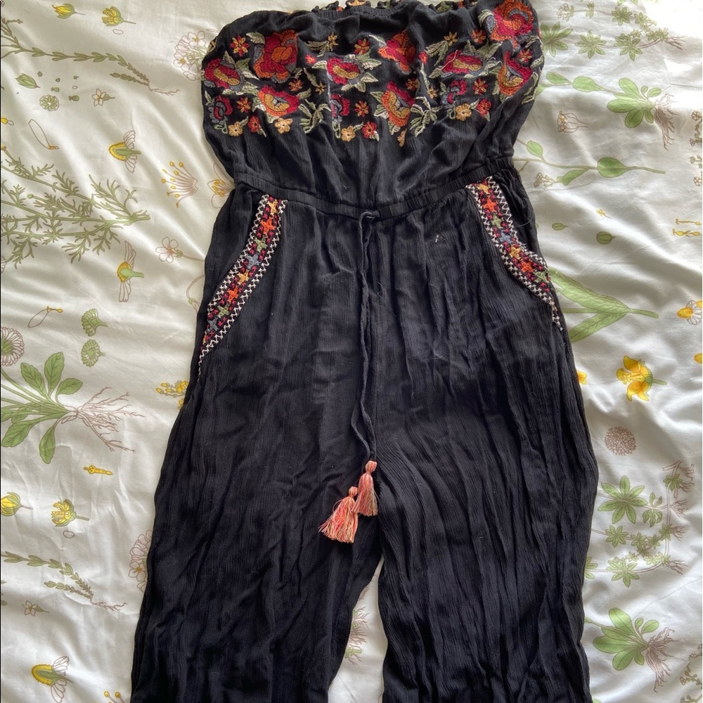 American eagle embroidered romper